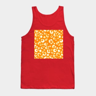 Orange Handmade Leopard Texture Tank Top